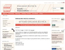 Tablet Screenshot of blunck-medical-books.de